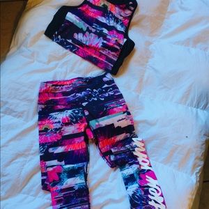 New two piece exercise suit betty Johnson